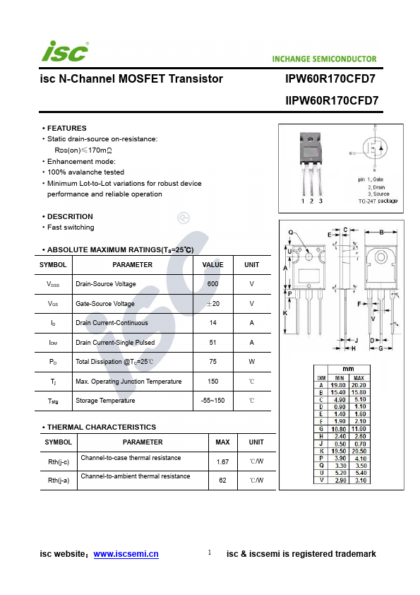 IPW60R170CFD7