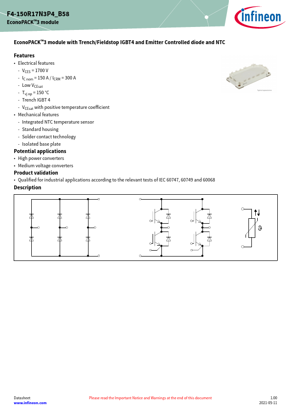 F4-150R17N3P4_B58 Datasheet Preview