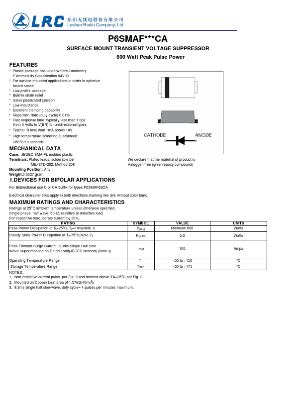 P6SMAF7.5CA