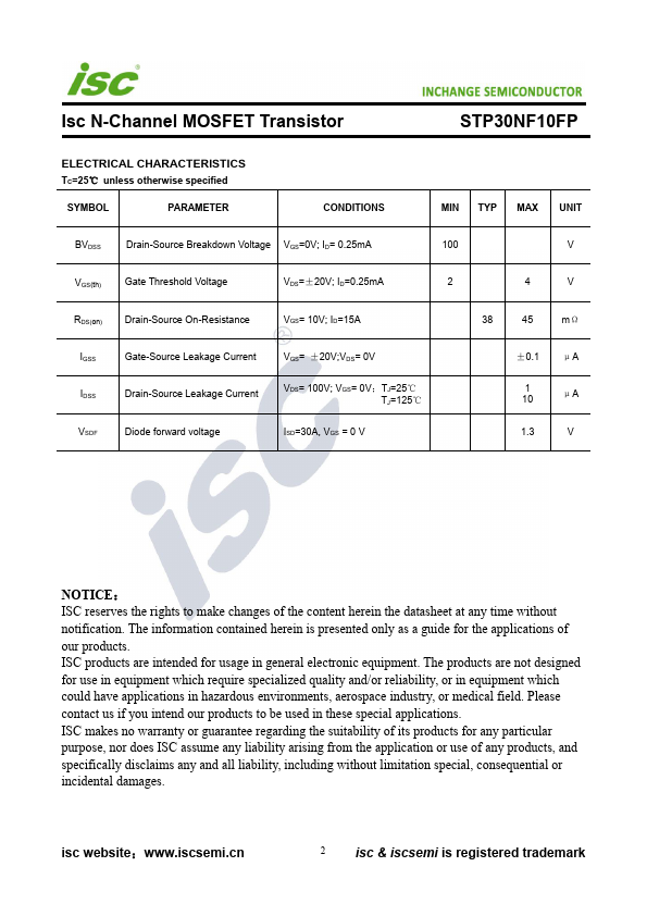 STP30NF10FP