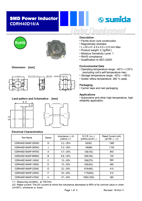 CDRH40D18ANP-330NC