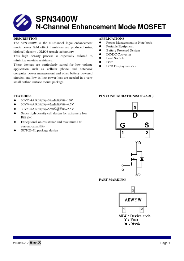 SPN3400W