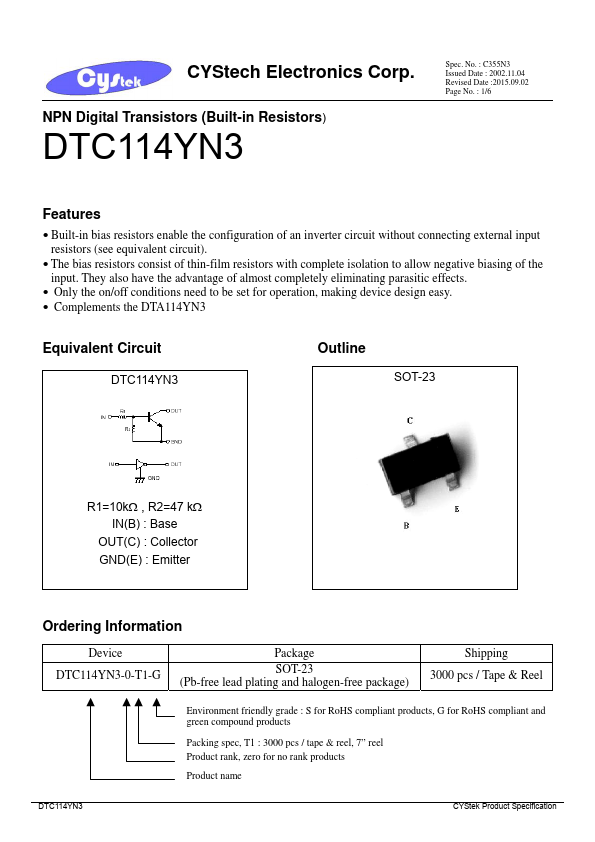 DTC114YN3