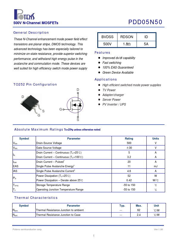 PDD05N50