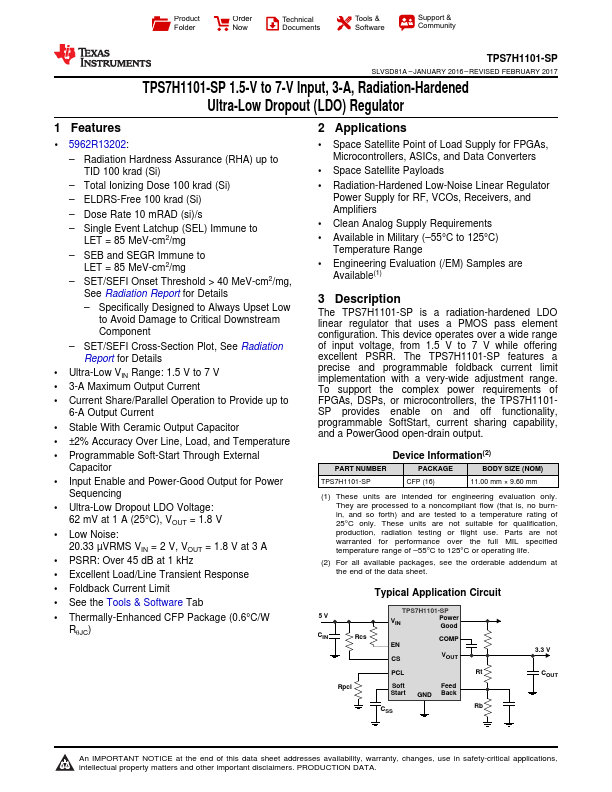 TPS7H1101-SP