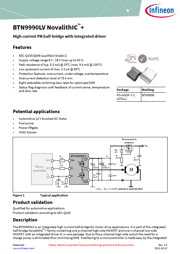 BTN9990LV Datasheet Preview