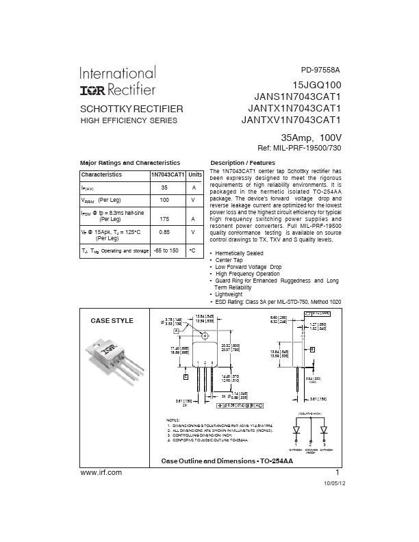 JANS1N7043CAT1