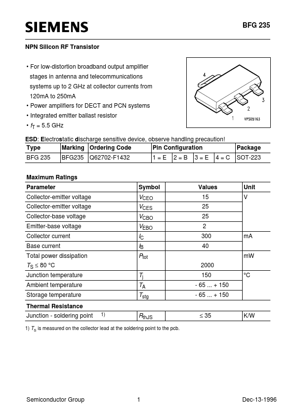 BFG235 Datasheet Preview