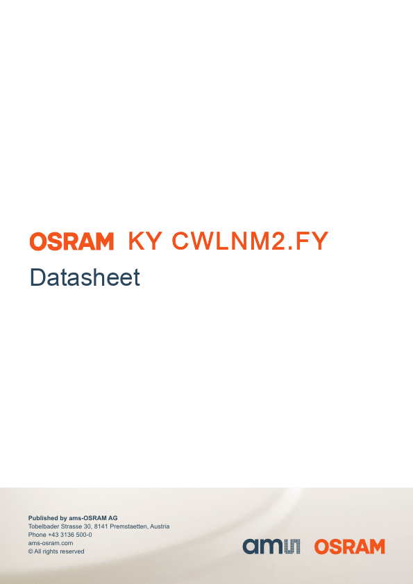 KY-CWLNM2.FY Compact light source by OSRAM - Datasheet Preview