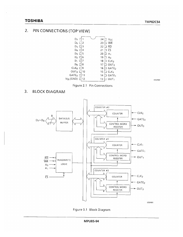 TMP82C54P-2