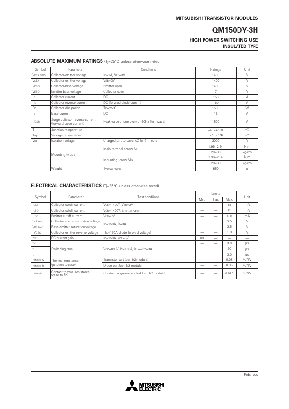 QM150DY-3H