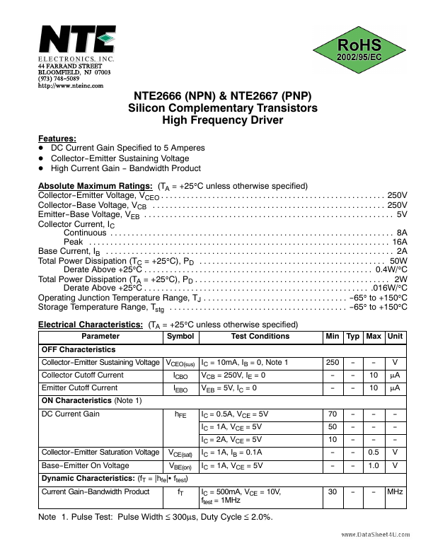 NTE2666