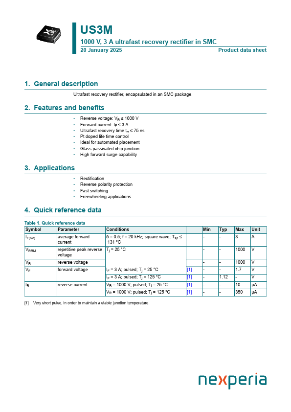 US3M Datasheet Preview