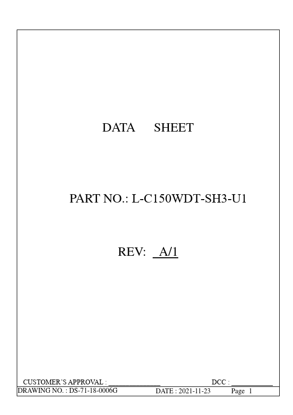 L-C150WDT-SH3-U1 SURFACE MOUNT DEVICE LED by PARA LIGHT - Datasheet Preview