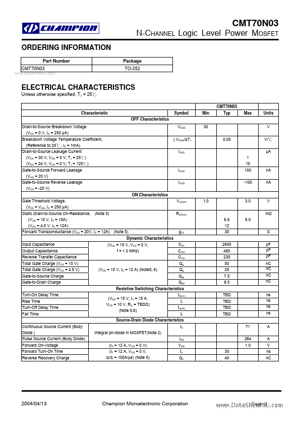 CMT70N03