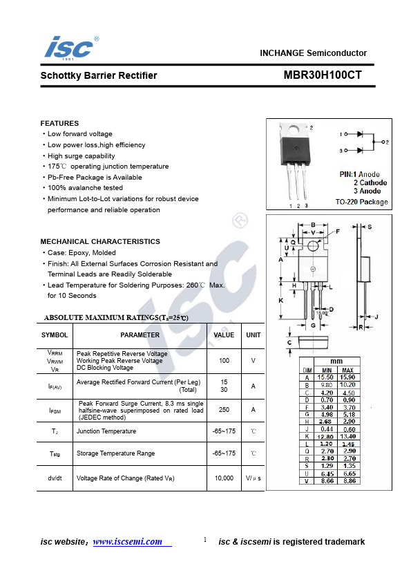 MBR30H100CT