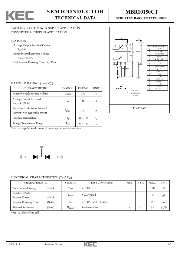 MBR10150CT