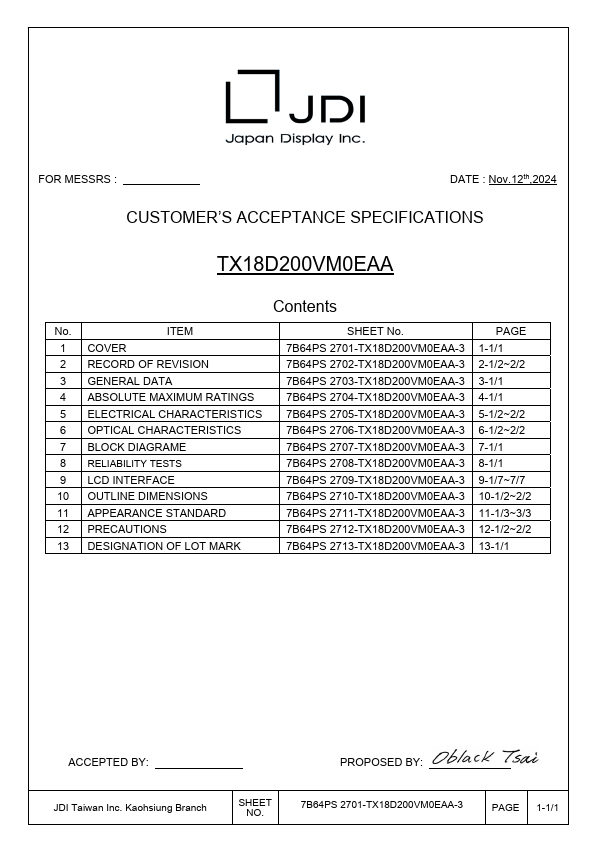 TX18D200VM0EAA Datasheet Preview