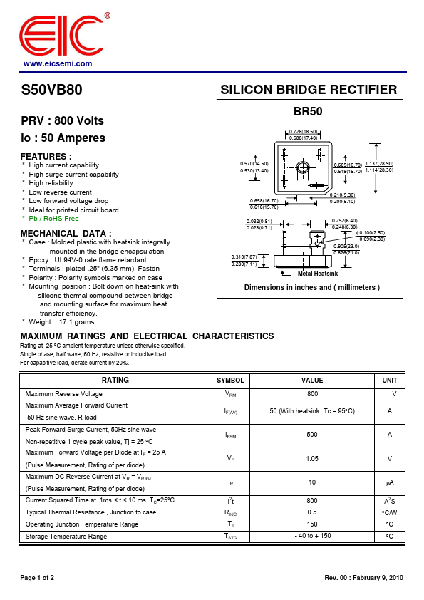 S50VB80 Datasheet Preview