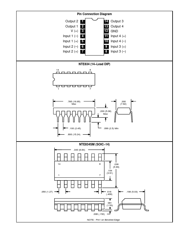 NTE834SM