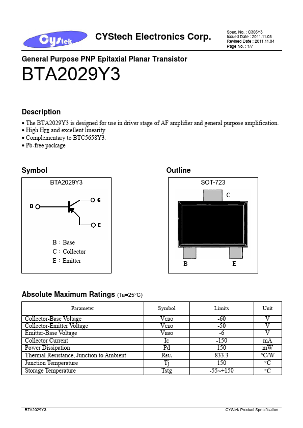 BTA2029Y3