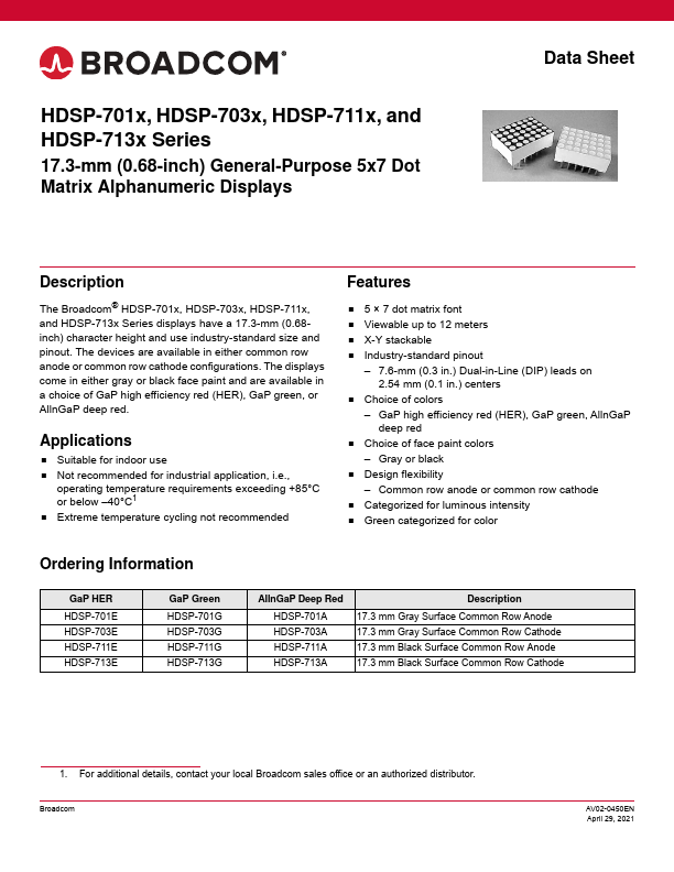 HDSP-711E