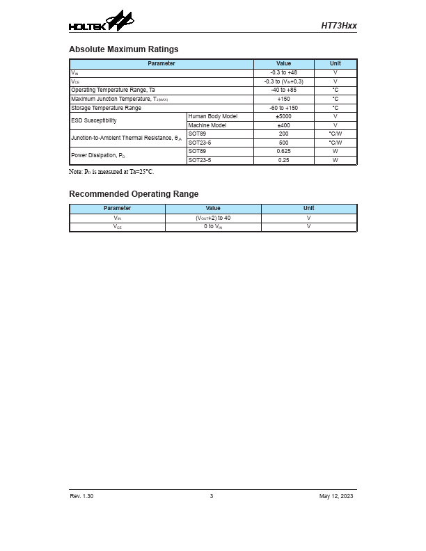 datasheet Preview Page 3