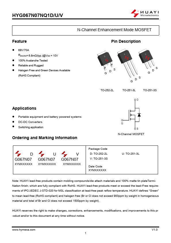 HYG067N07NQ1U Datasheet Preview