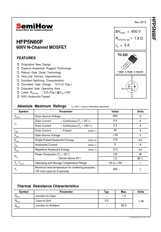 HFP5N60F