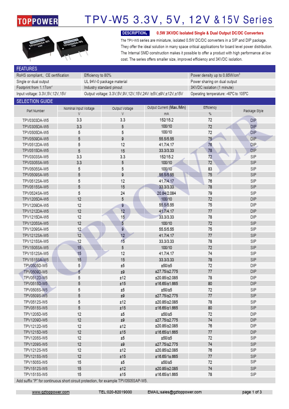 TPV1209S-W5