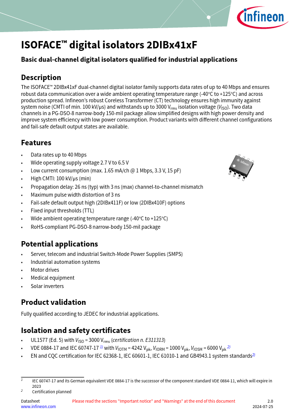 2DIB0410F Datasheet Preview