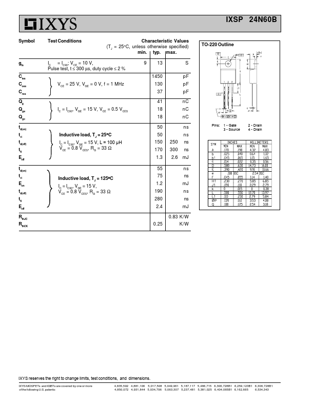 IXSP24N60B