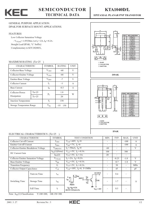 KTA1040L