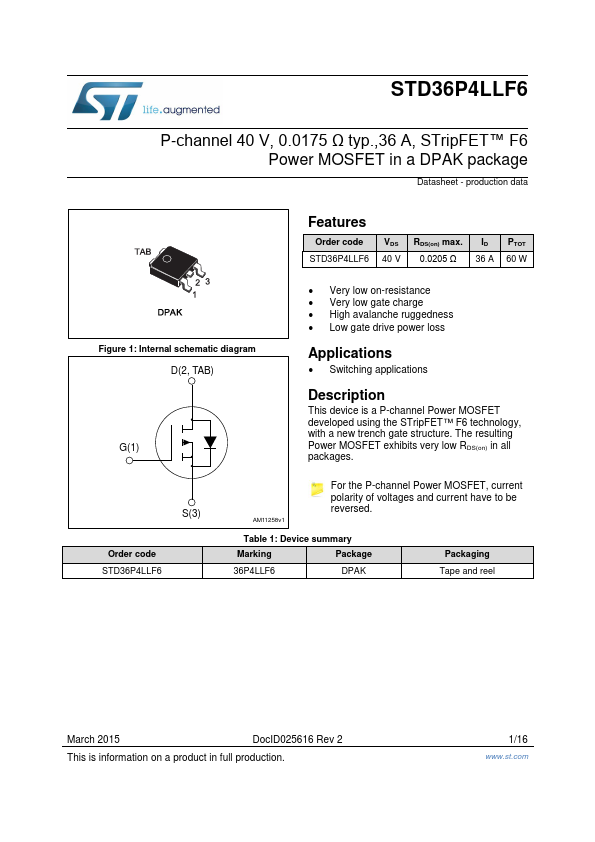 STD36P4LLF6