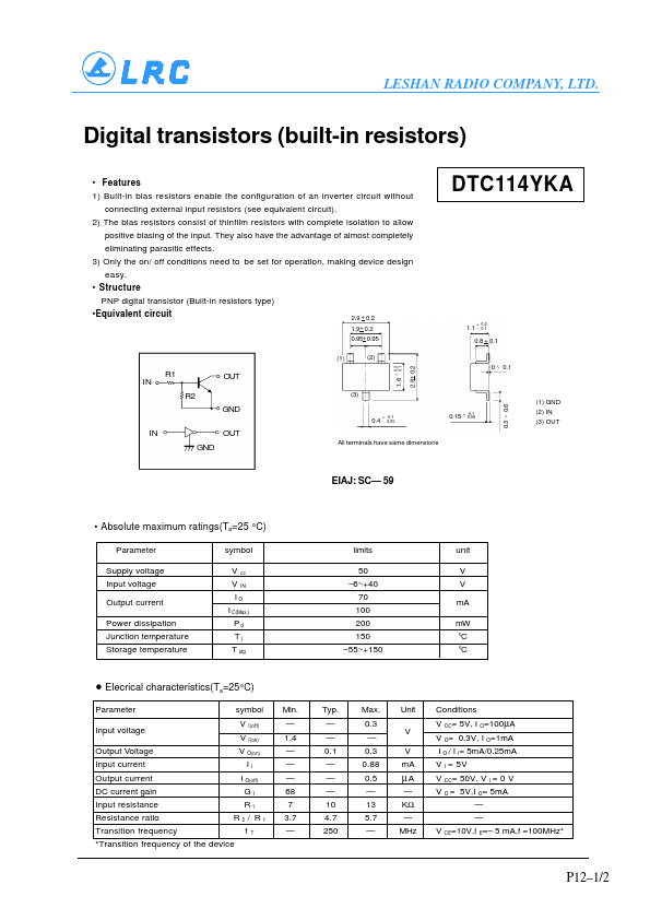 DTC114YKA3