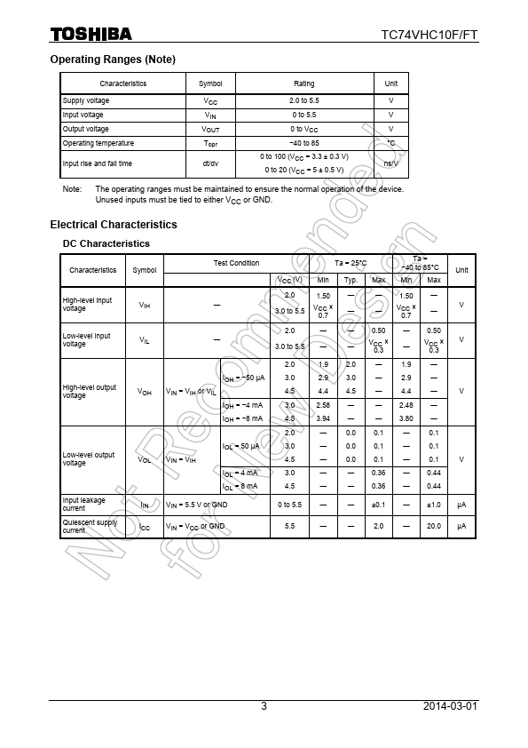 TC74VHC10F