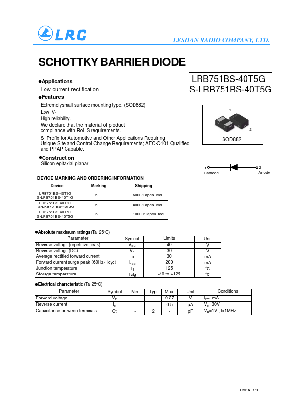 S-LRB751BS-40T5G