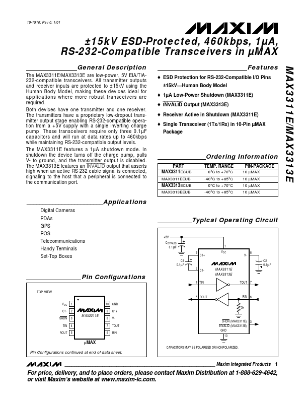 MAX3313E