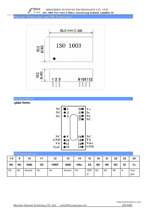 ISO1003-xx-x