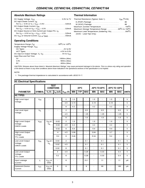 CD74HC164