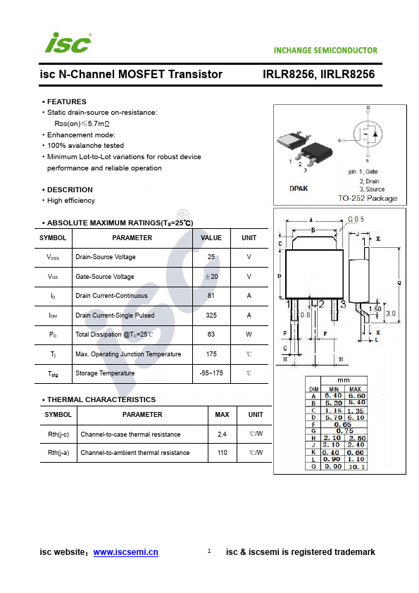 IRLR8256