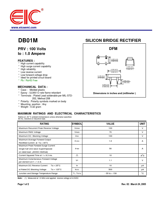 DB01M Datasheet Preview