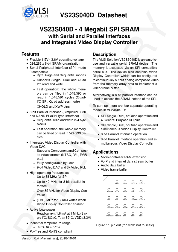 VS23S040D Datasheet Preview