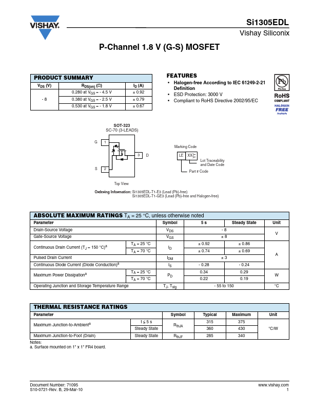 Si1305EDL