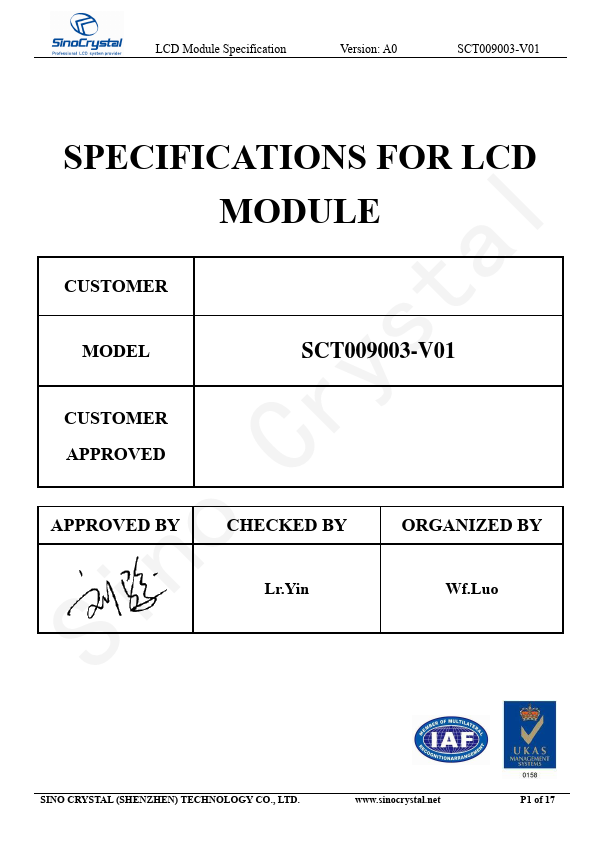 SCT009003-V01 Datasheet Preview