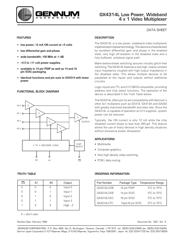 GX4314LCDB