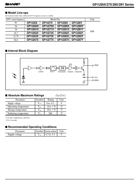 GP1U26X