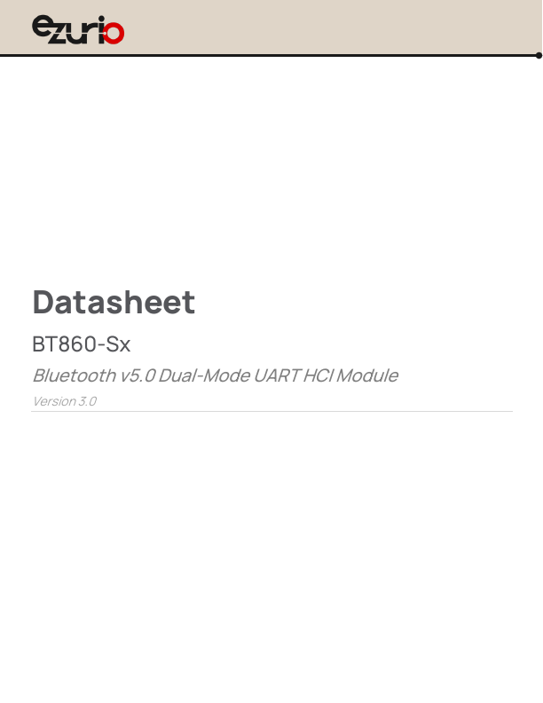 BT860-SA Datasheet Preview