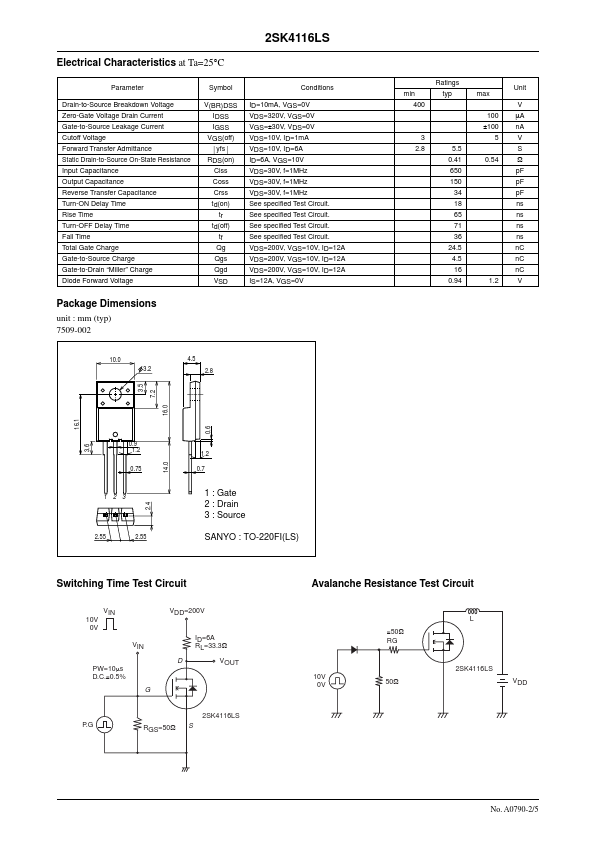 2SK4116LS