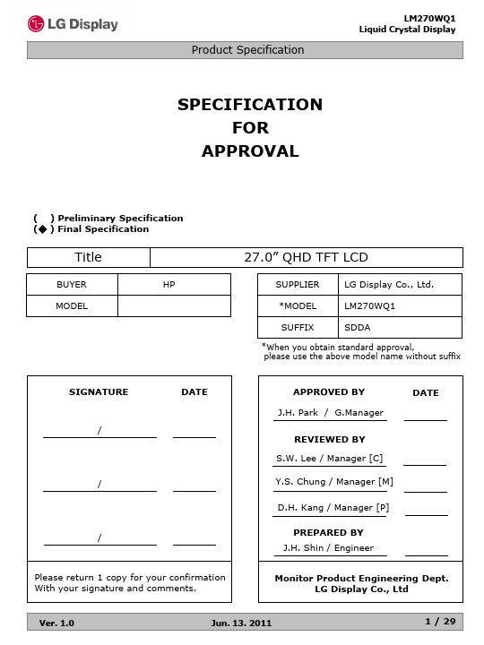 LM270WQ1-SDDA